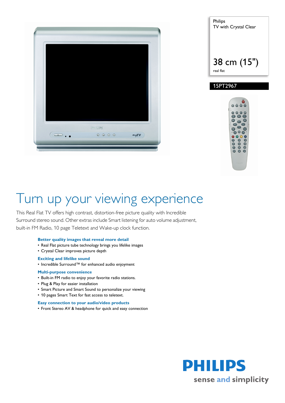 Philips 15PT2967 User Manual | 3 pages