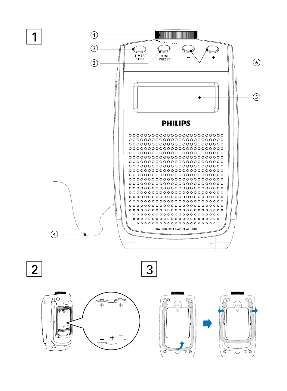 Philips AE3300 User Manual | Page 2 / 13