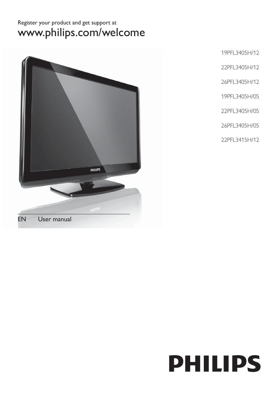 Philips 19PFL3405H/12 User Manual | 49 pages