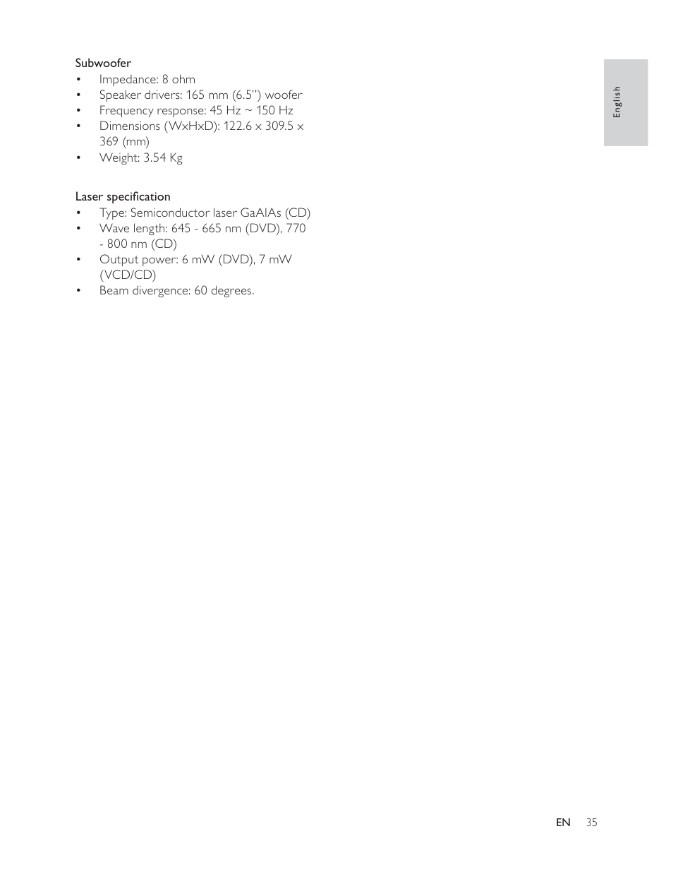 Philips HTS3181 User Manual | Page 35 / 38