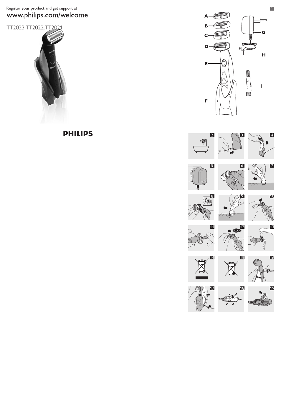 Philips TT2023 User Manual | 9 pages