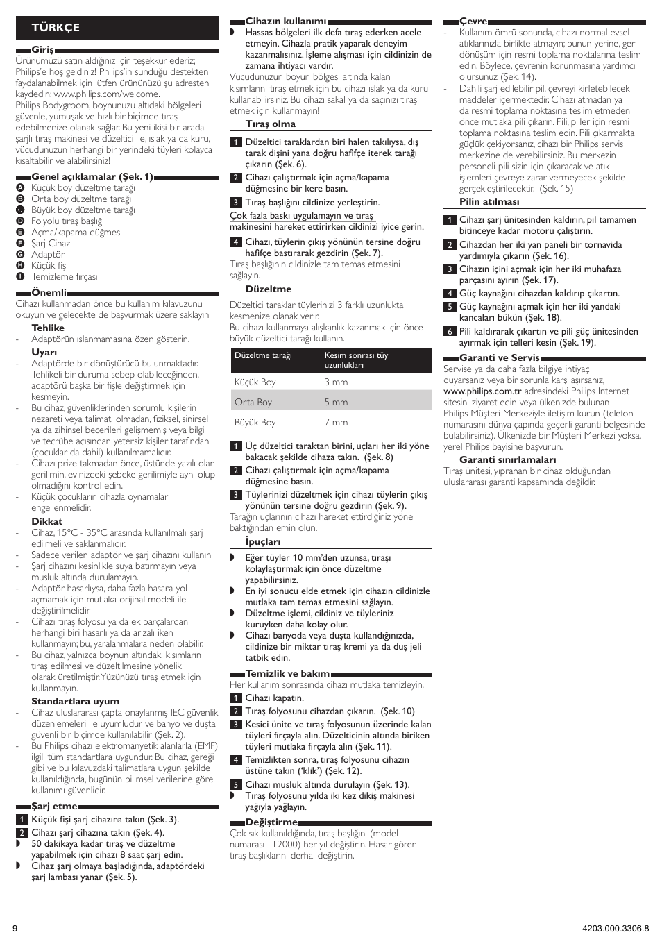 Philips TT2023 User Manual | Page 9 / 9