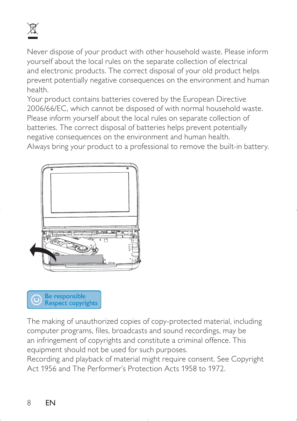 Philips PD9000/12 User Manual | Page 8 / 22