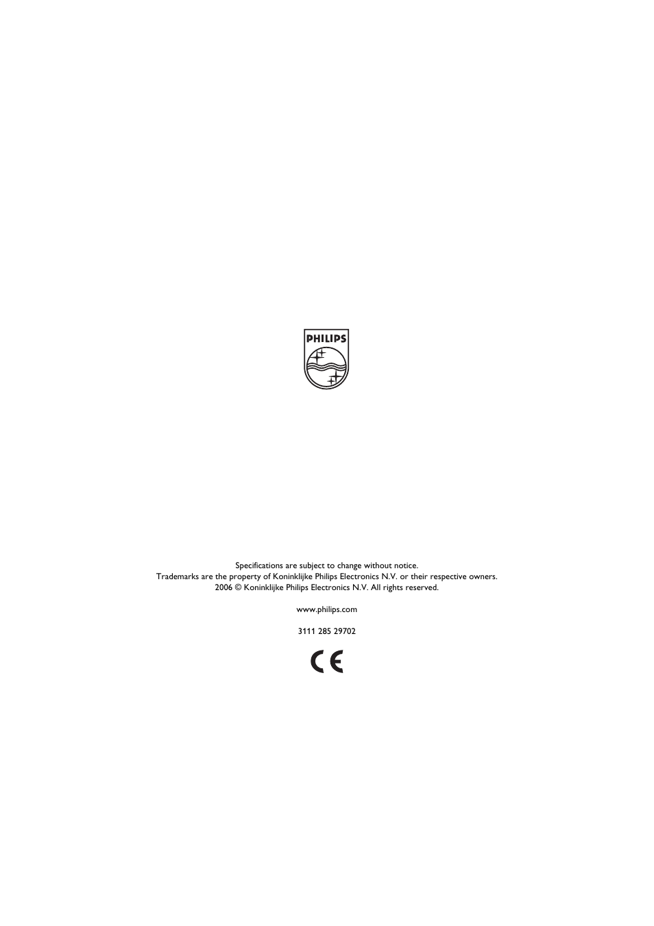 Cover rear | Philips VOIP321 User Manual | Page 44 / 44