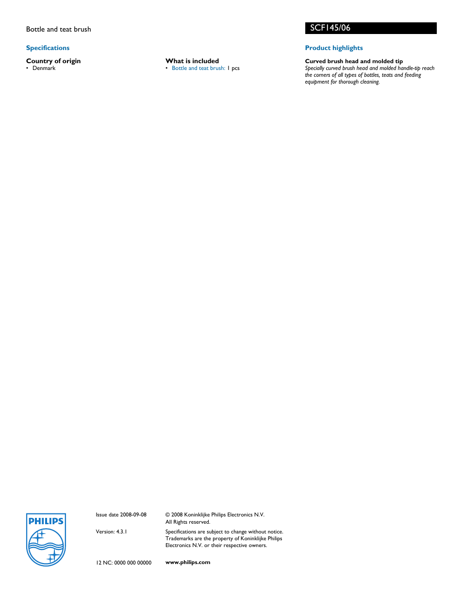 Philips AVENT SCF145/06 User Manual | Page 2 / 2