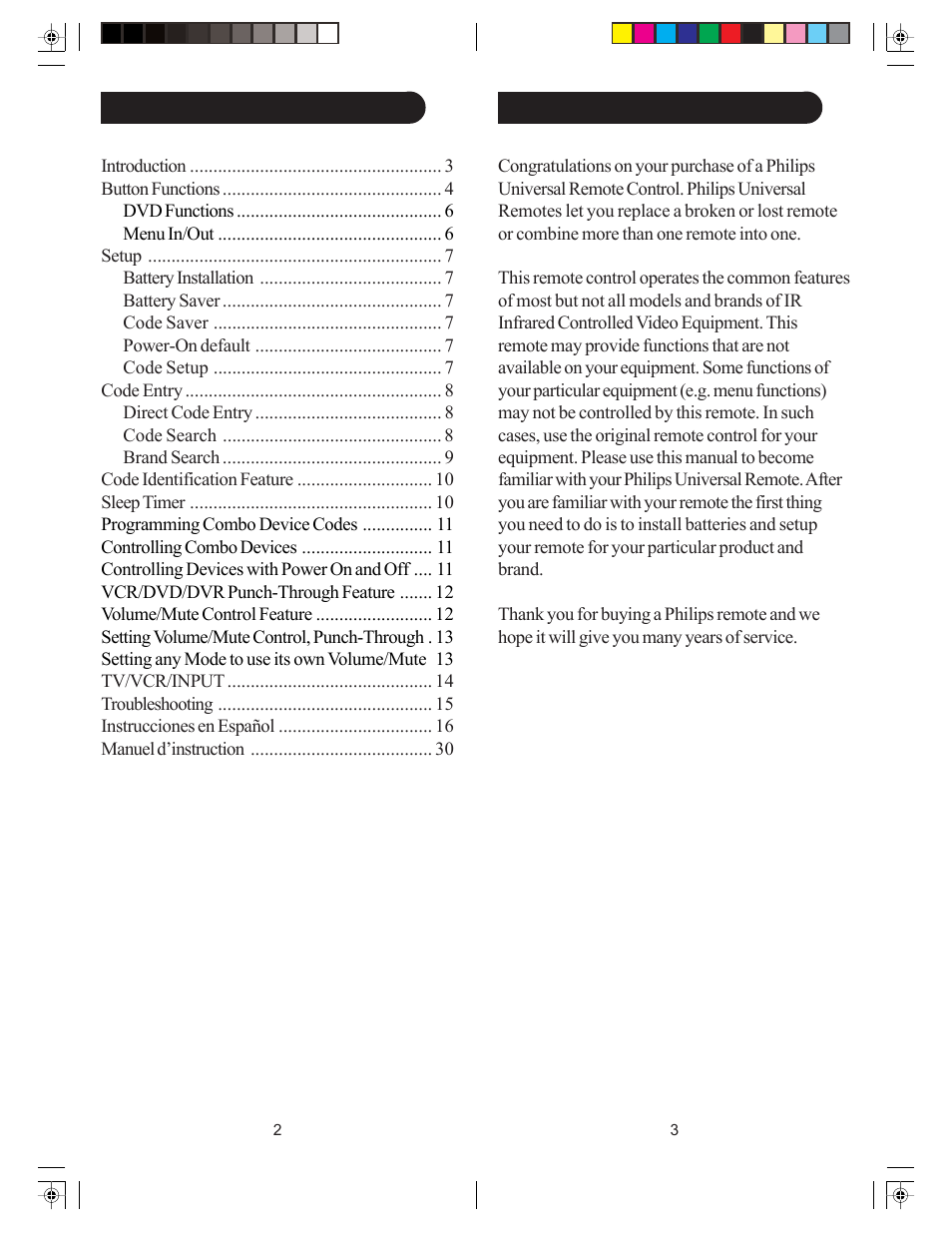 Philips ph601s User Manual | Page 2 / 43