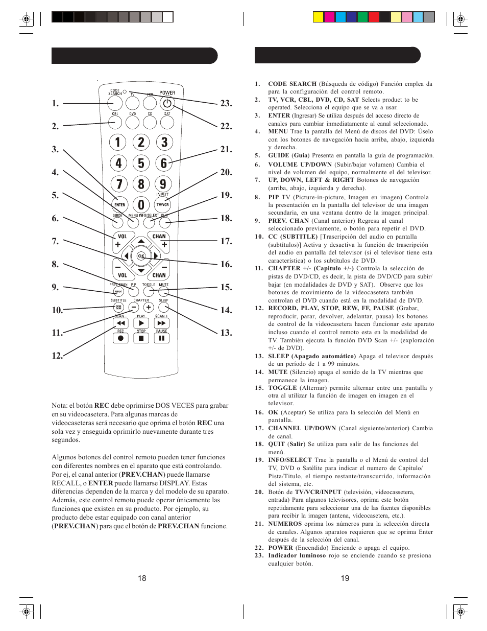 Funciones de botones | Philips ph601s User Manual | Page 31 / 43