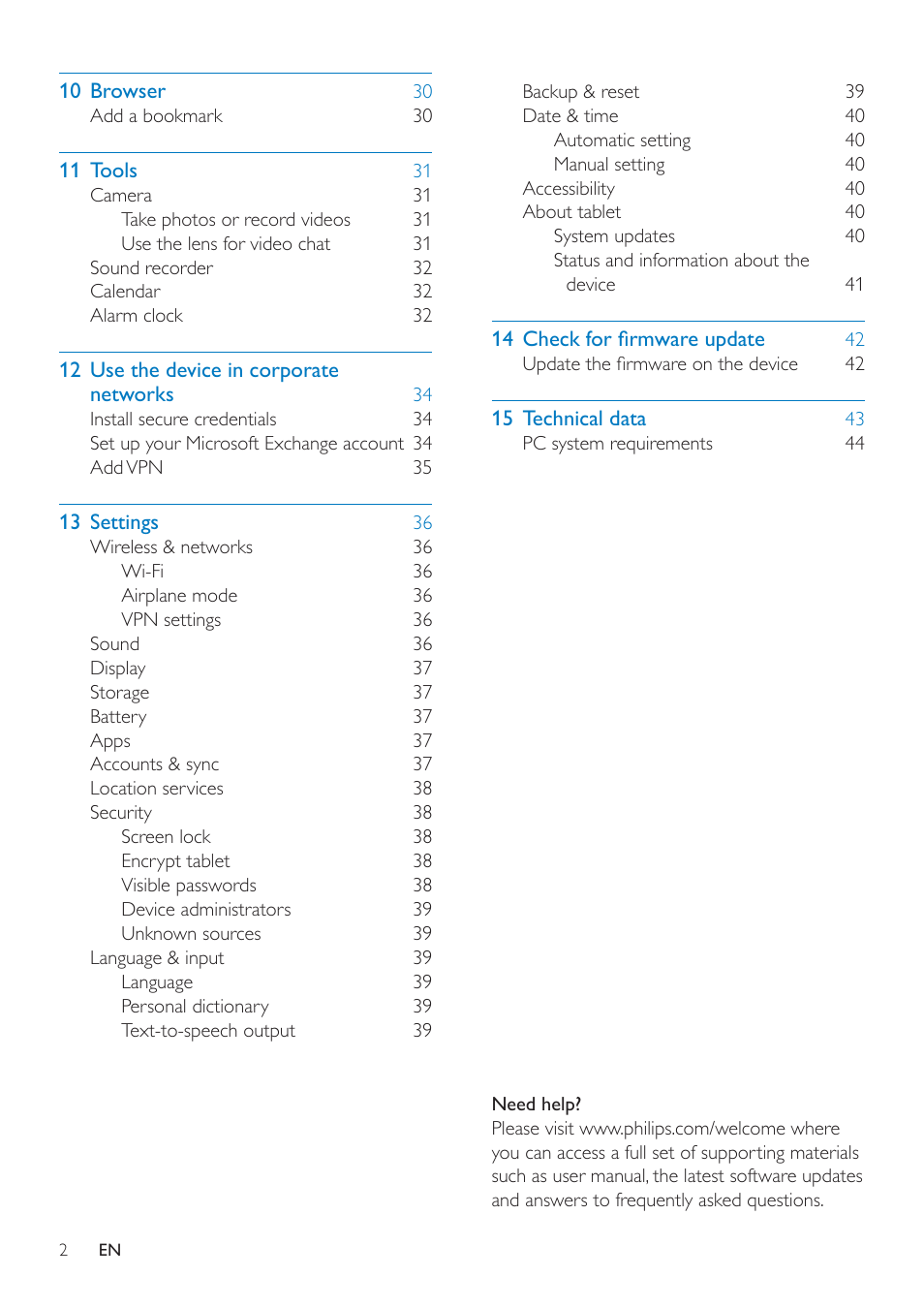 Philips PI3000/93 User Manual | Page 4 / 48