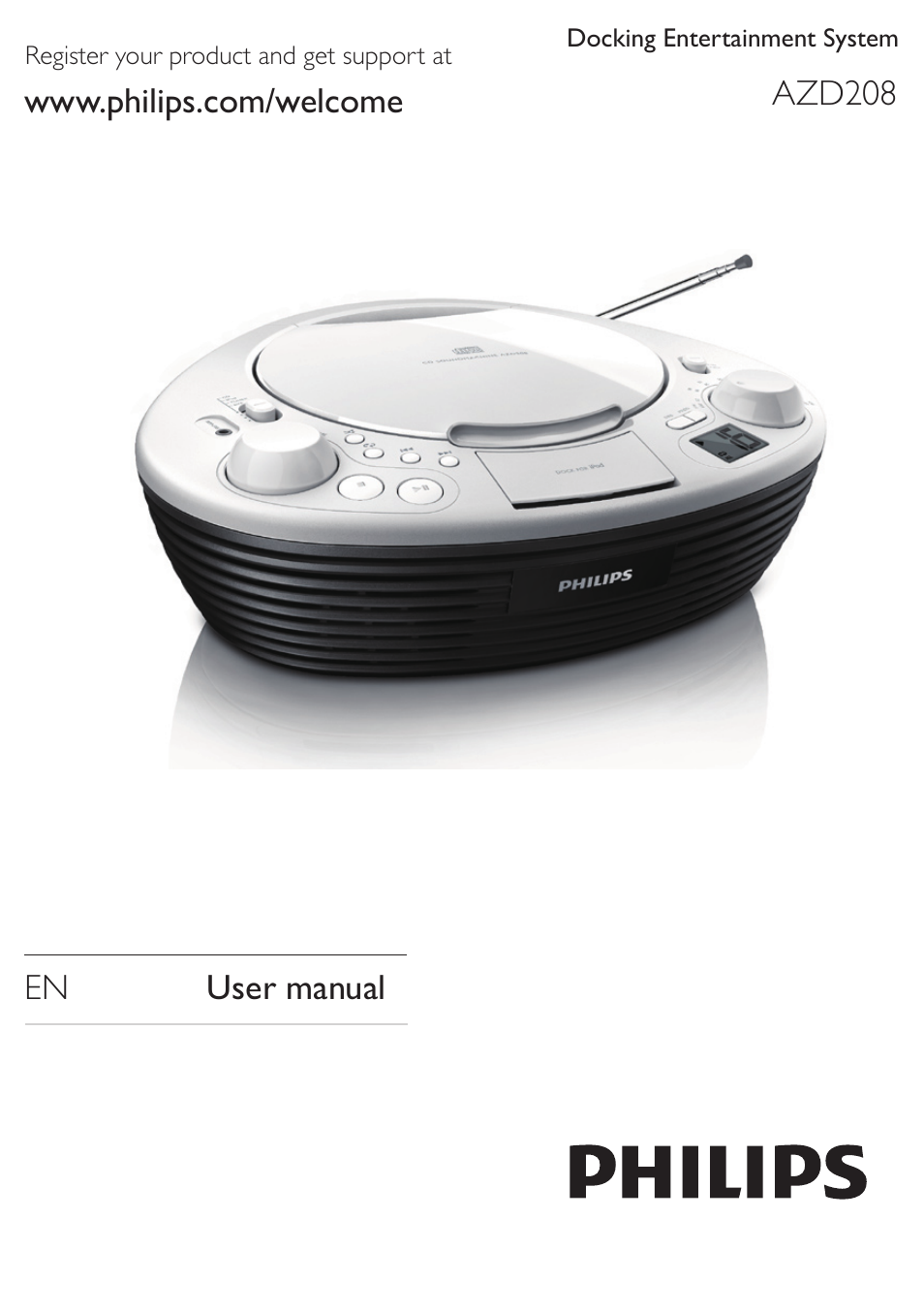 Philips AZD208/05 User Manual | 21 pages