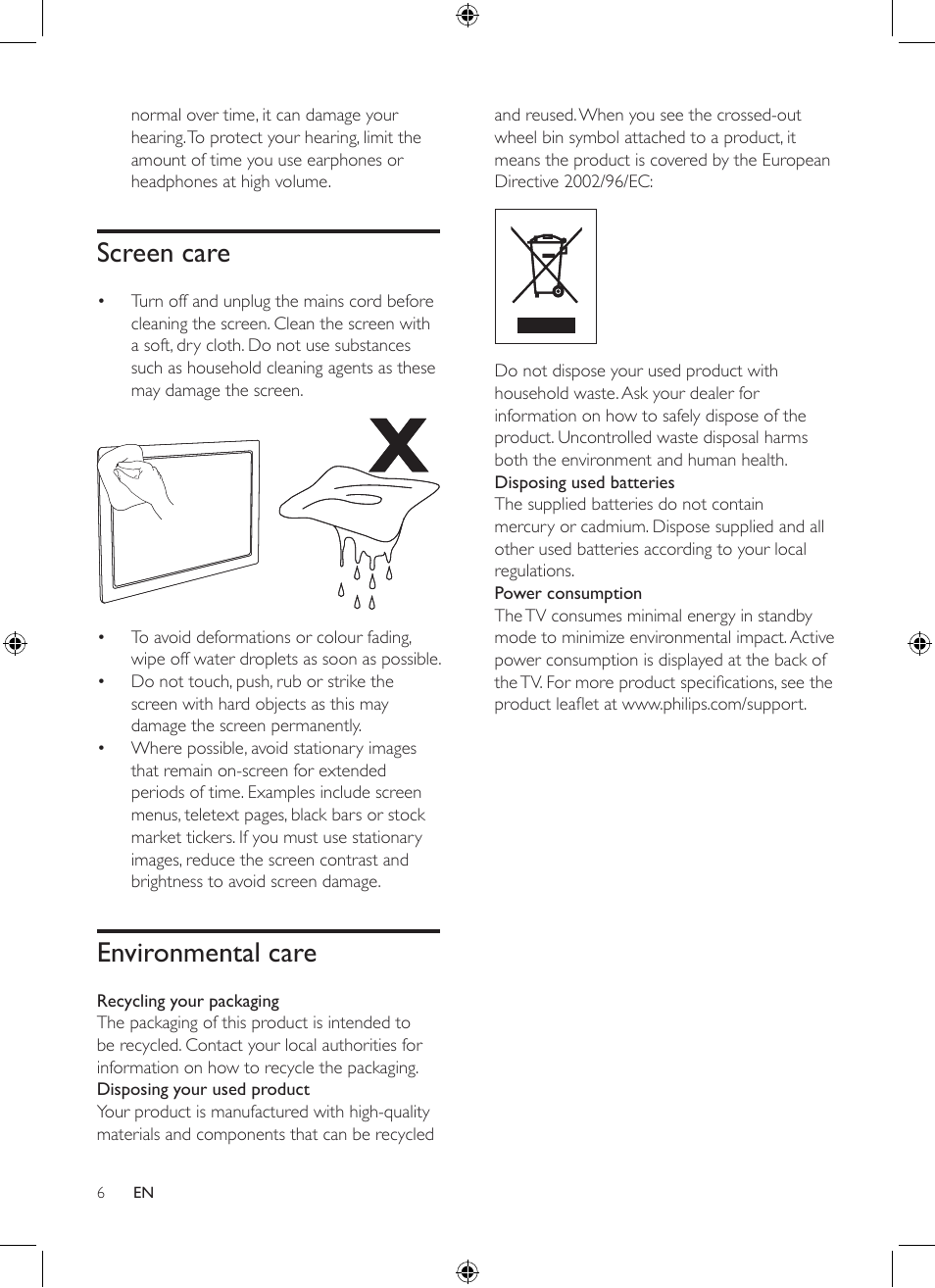 Philips 19PFL3403/77 User Manual | Page 6 / 32