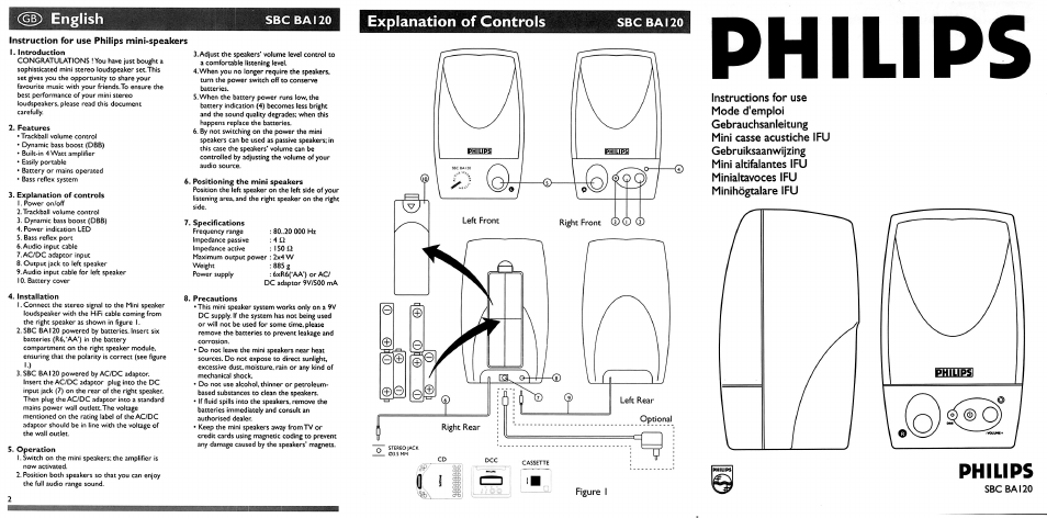 Philips SBC BA120 User Manual | 1 page