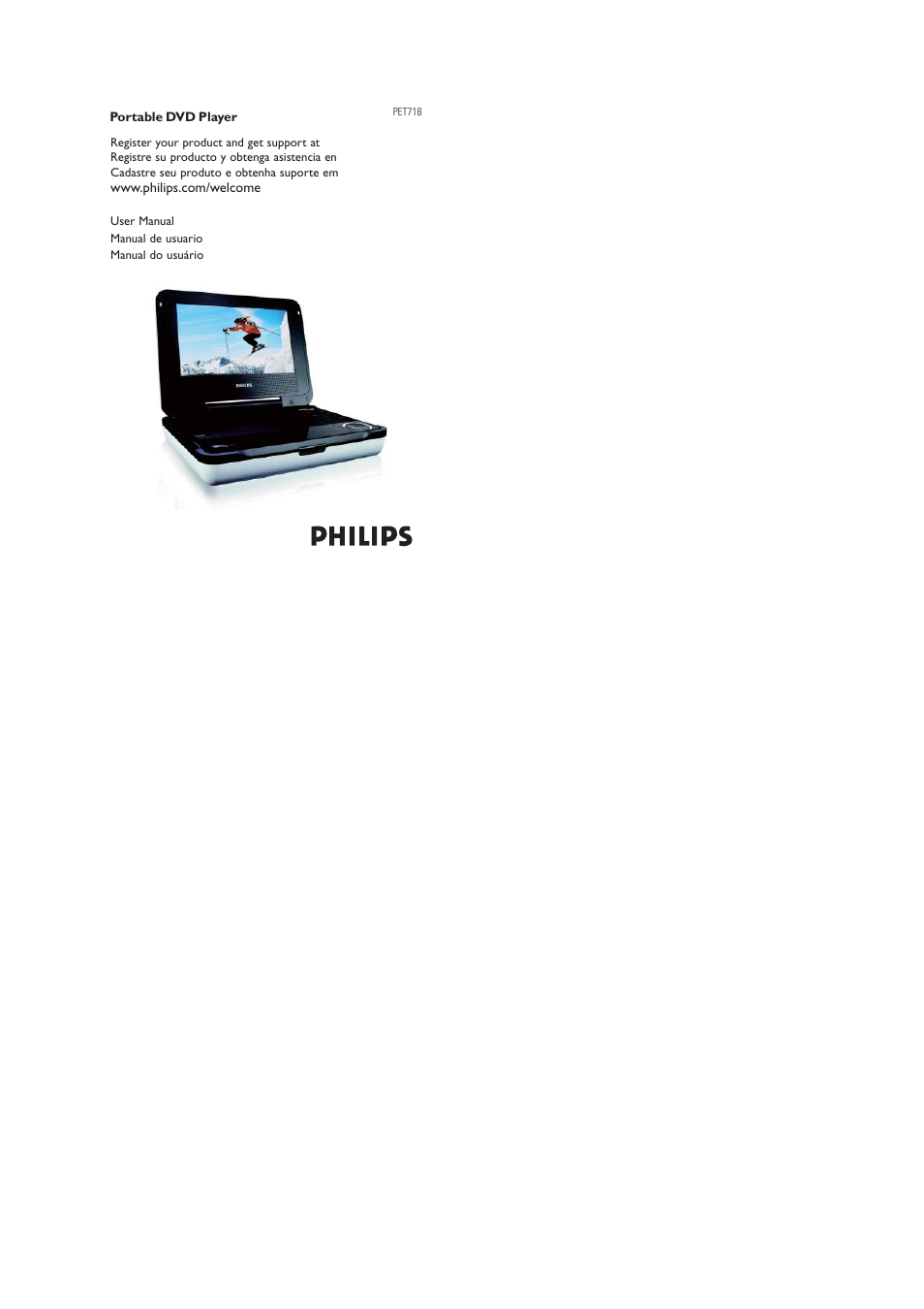 Philips PET718/55 User Manual | 41 pages