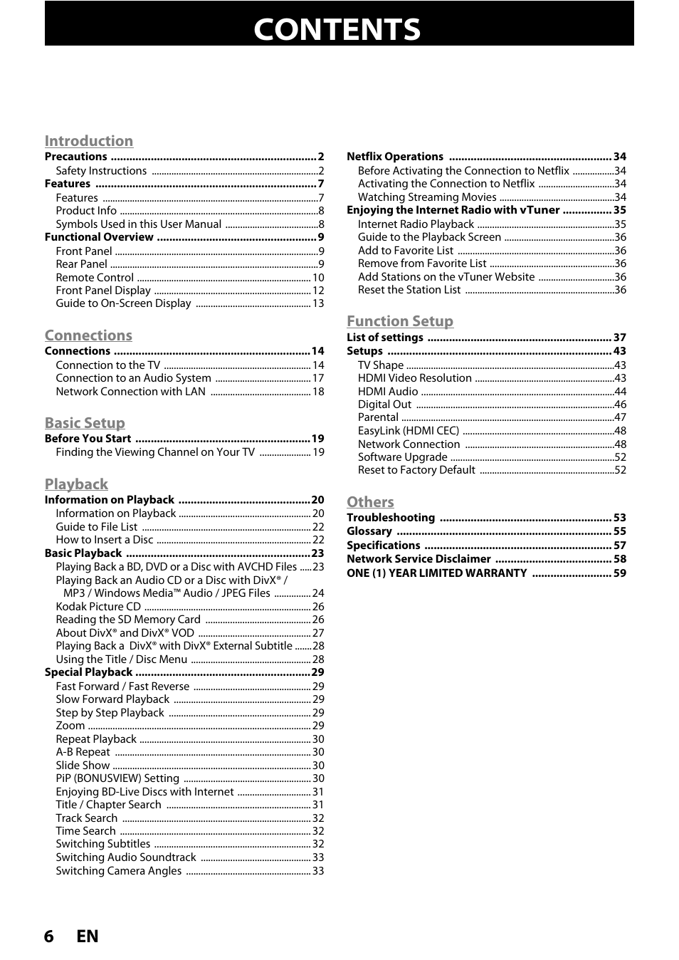 Philips BDP5150/F7 User Manual | Page 6 / 60