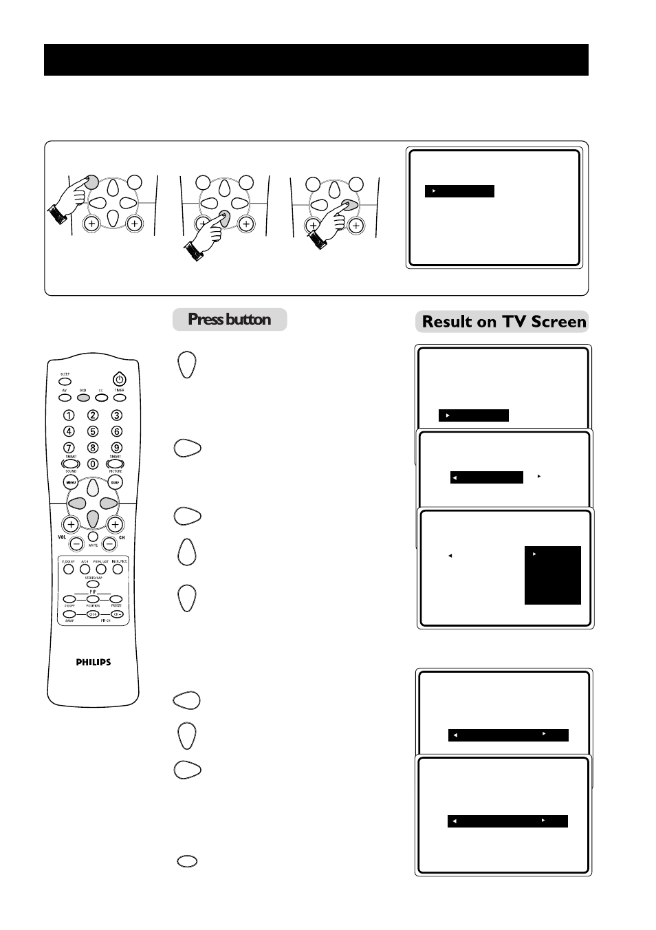 Sing, Losed, Aptioning | Ontrol | Philips 55PP925 User Manual | Page 30 / 38