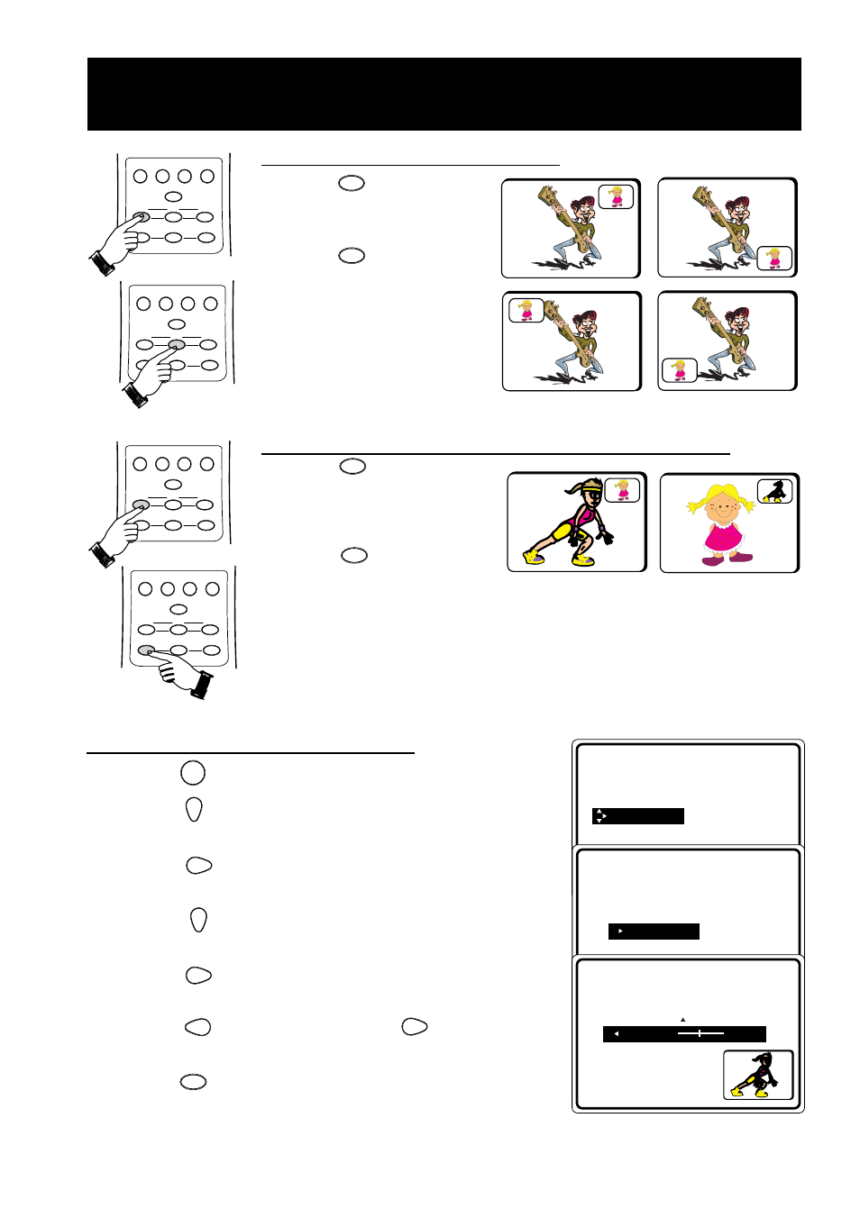 Pip (p, Ctivating the, Icture-in | Icture, Ontrol how to position the pip screen, How to swap the pip screen and the main screen, How to adjust the pip hue setting | Philips 55PP925 User Manual | Page 37 / 38