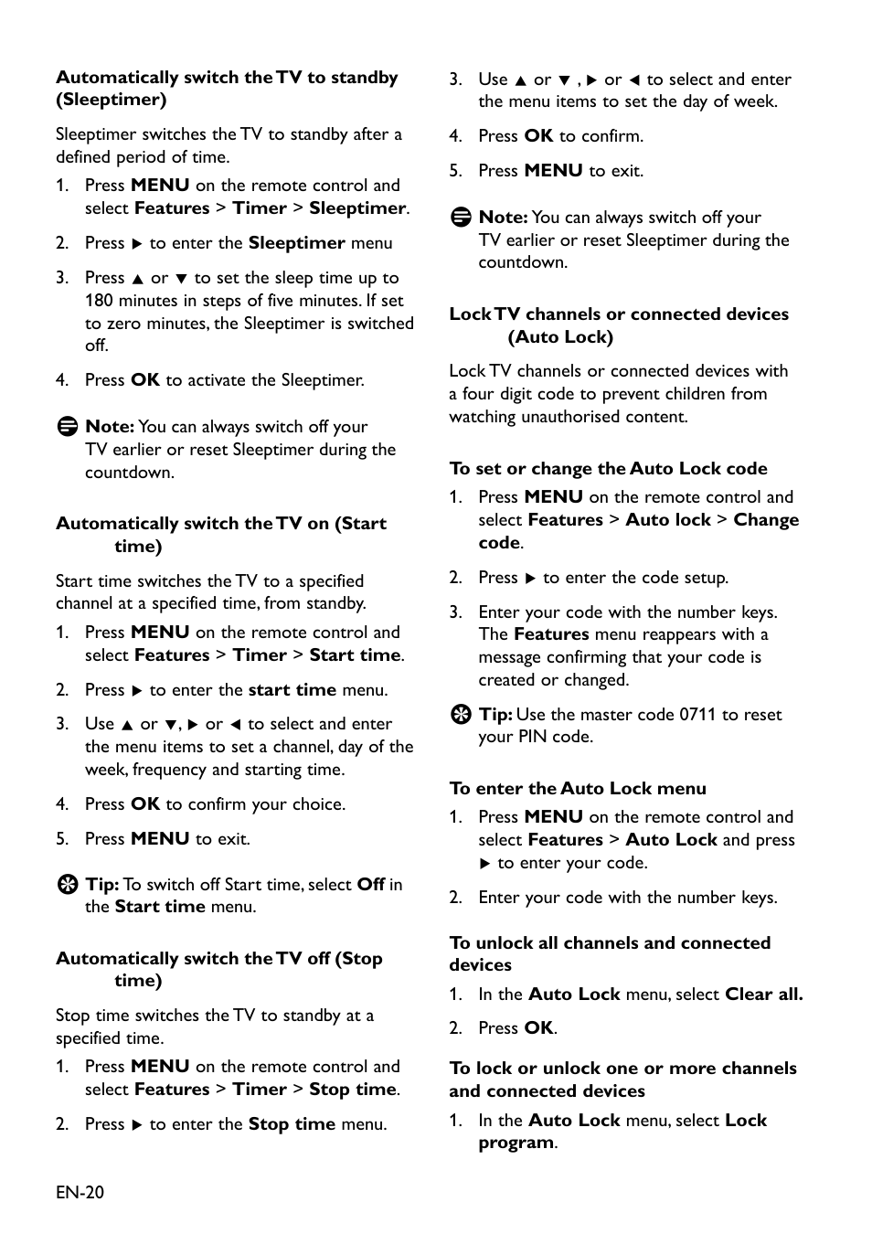 Philips 20HFL3330D/10 User Manual | Page 32 / 48