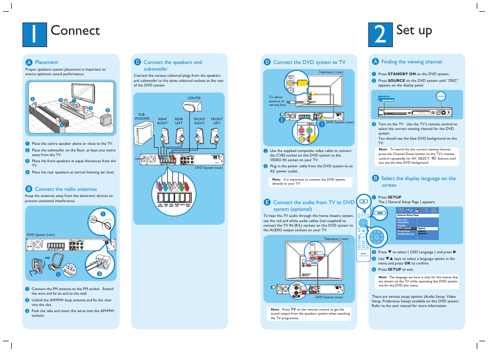 Philips Active Speaker System User Manual | 2 pages