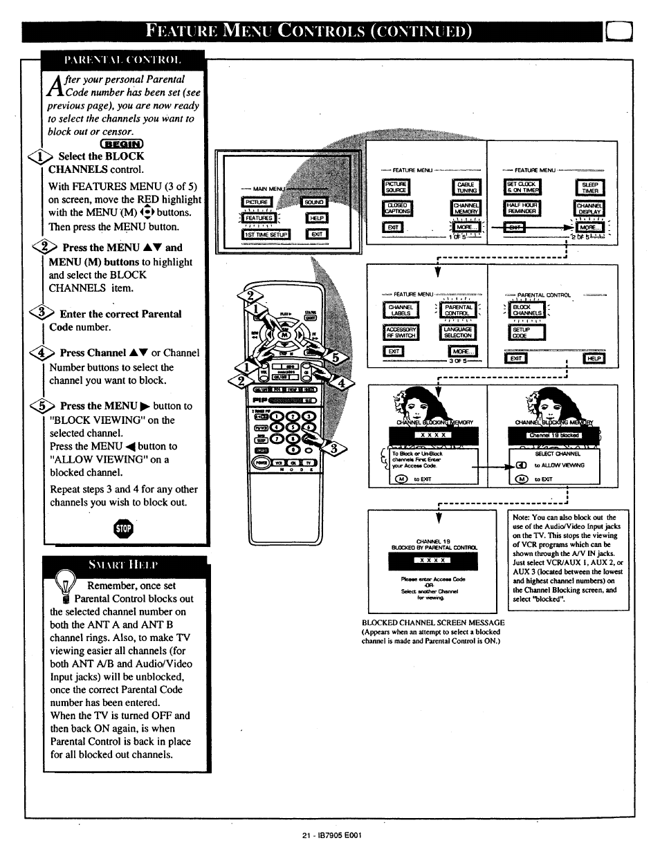 Eature, Ontroes, Contim | Philips MX5471 User Manual | Page 21 / 60