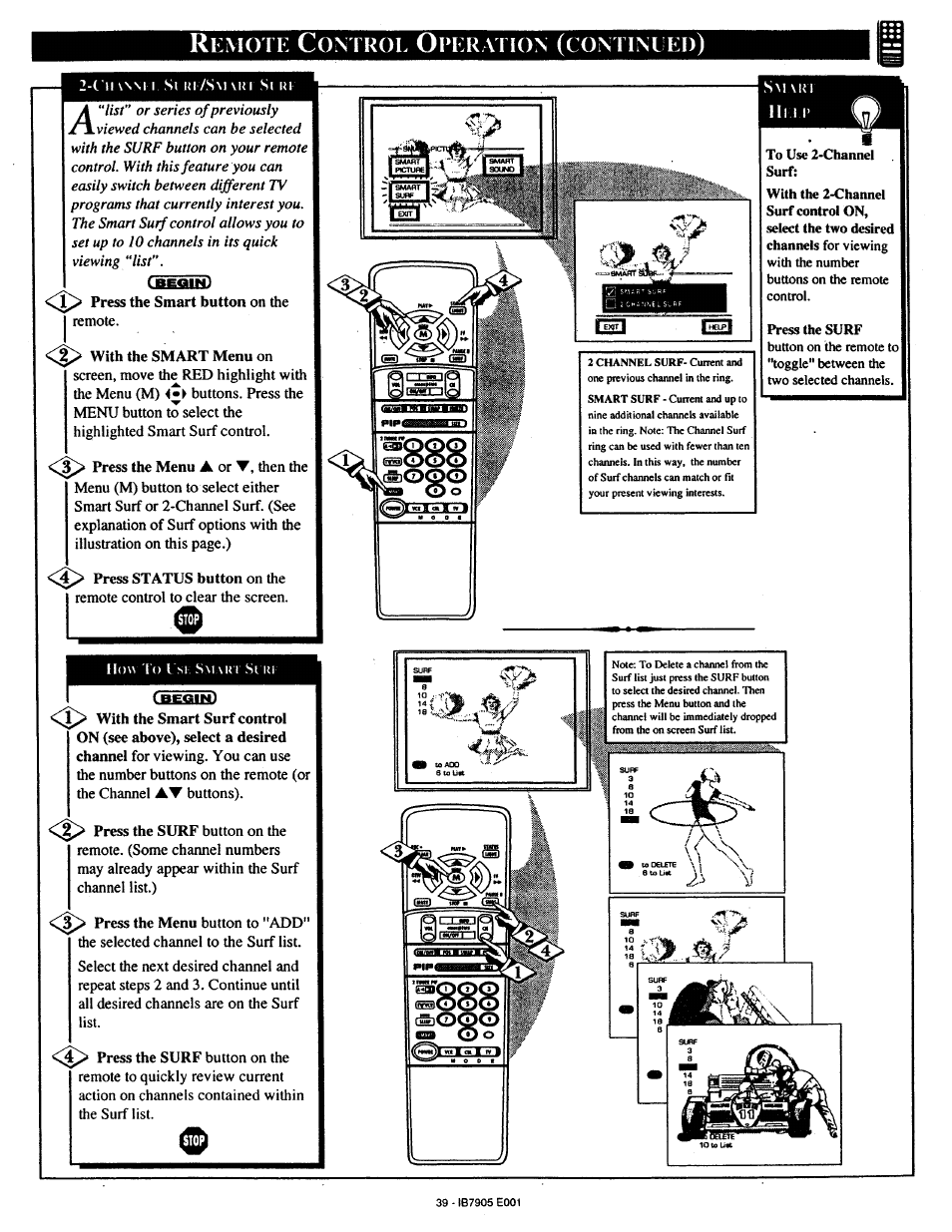 Emotk, Ontrol, Peration | Continded | Philips MX5471 User Manual | Page 39 / 60