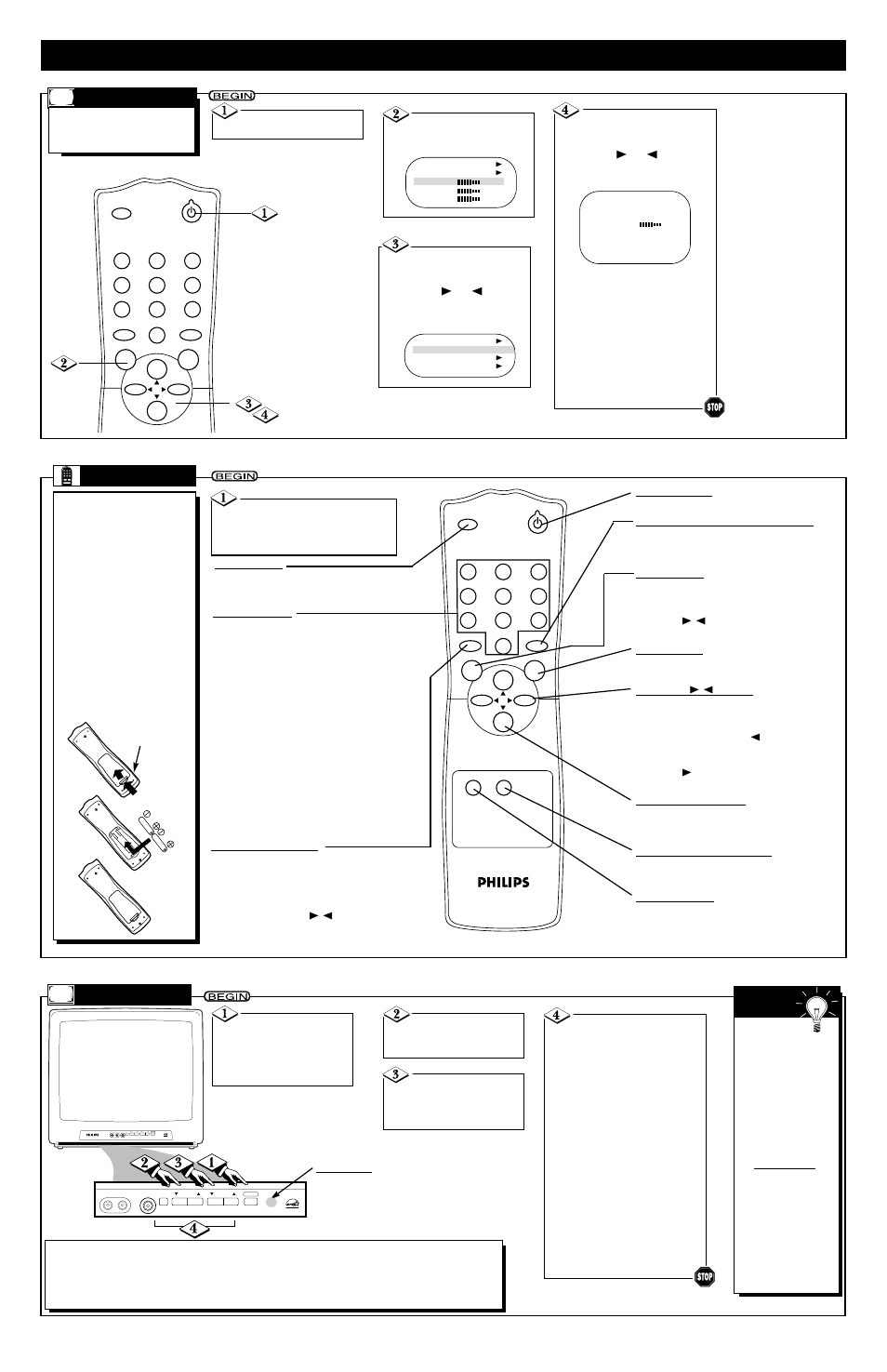 Etting, P and, Sing | Philips 19PR09C User Manual | Page 4 / 8