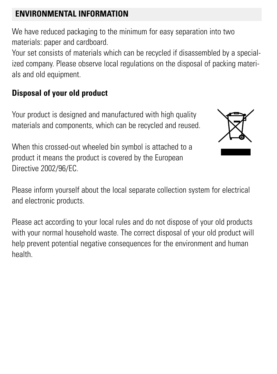 English | Philips AJ3112/12 User Manual | Page 10 / 11