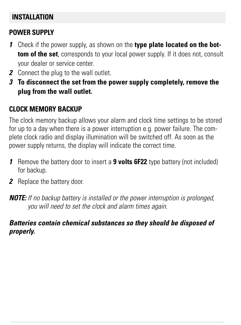 English | Philips AJ3112/12 User Manual | Page 4 / 11