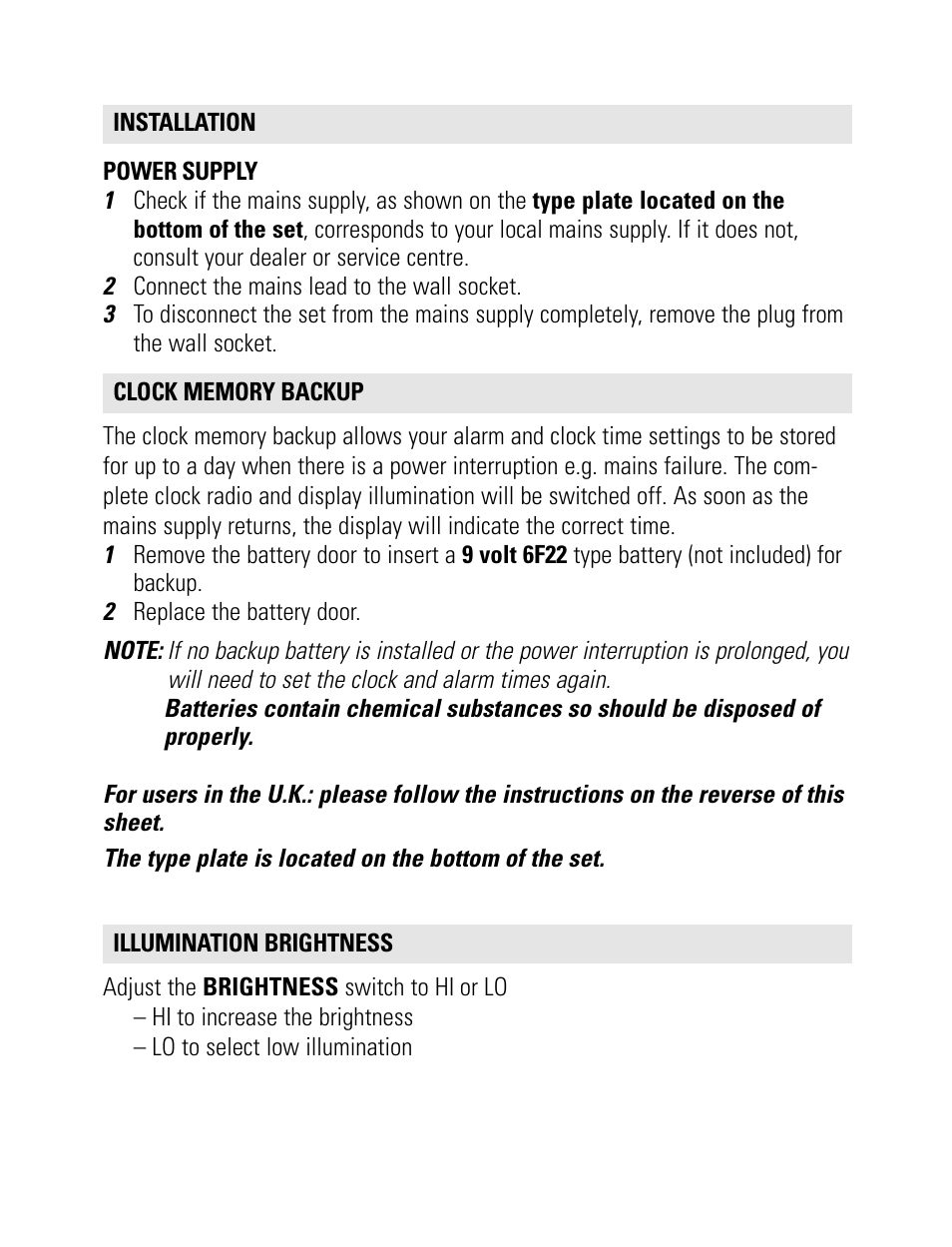 Philips AJ3231/05 User Manual | Page 5 / 12