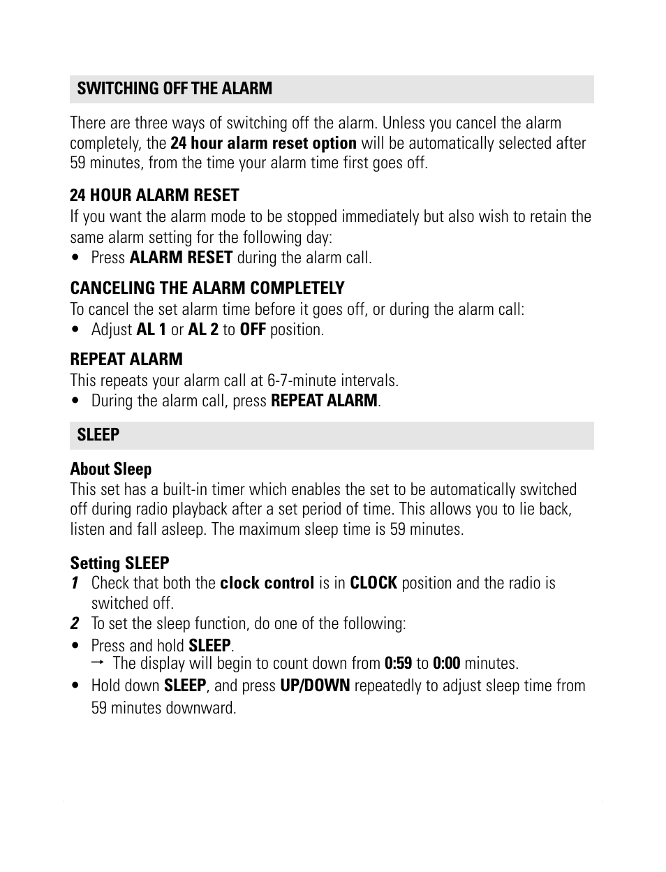 Philips AJ3231/05 User Manual | Page 7 / 12