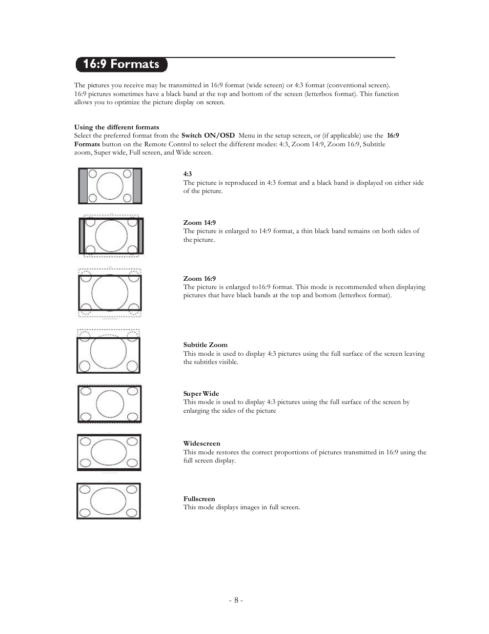 Philips 20FT3310/37 User Manual | Page 8 / 14