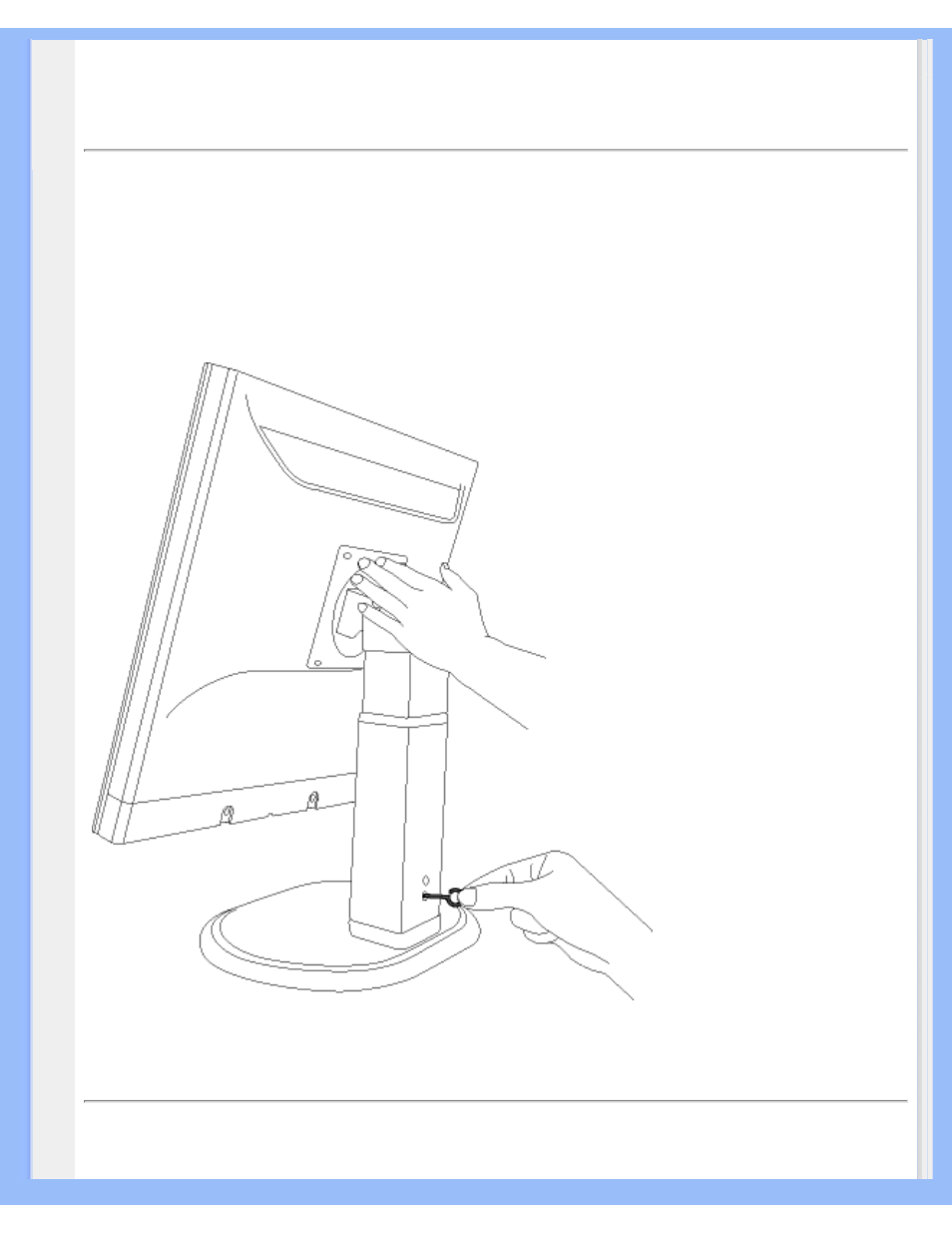 The base | Philips 190P5 User Manual | Page 69 / 93