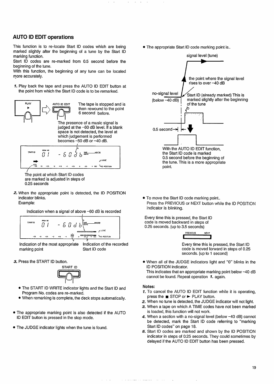 Auto id edit operations | Philips DAT850 User Manual | Page 19 / 28