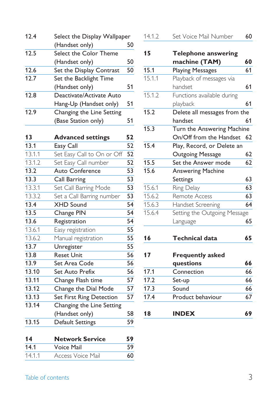 Philips SE659 User Manual | Page 5 / 76