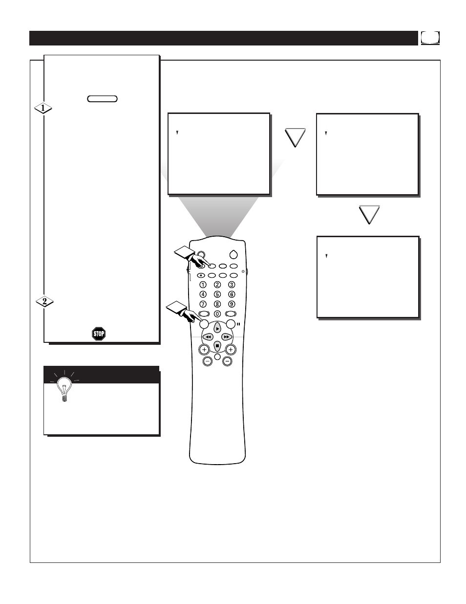 Eviewing the, Mart, Ettings | Philips TS3659C1 User Manual | Page 20 / 48