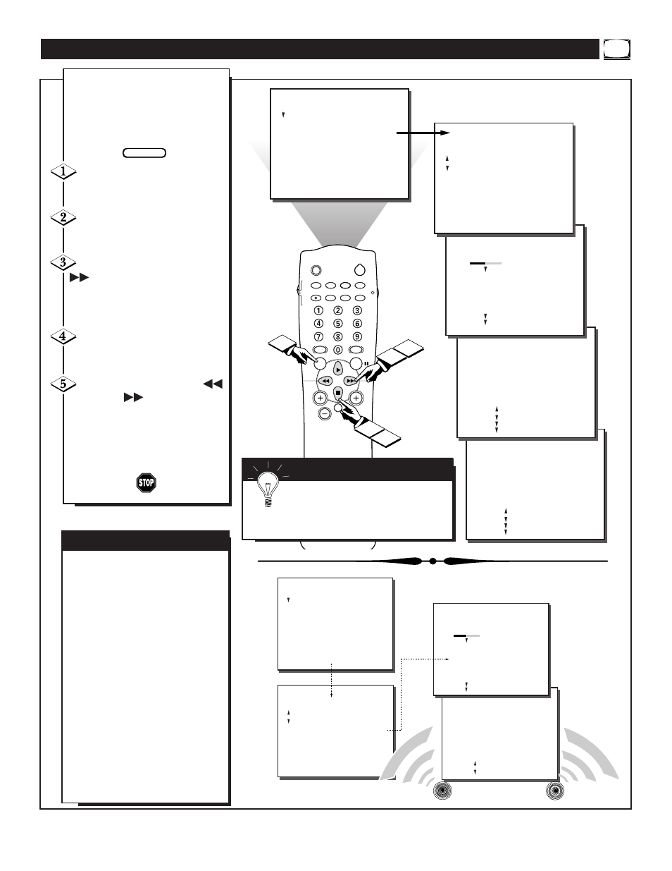 Sap p, Etting the, Tereo and | Rograms | Philips TS3659C1 User Manual | Page 27 / 48