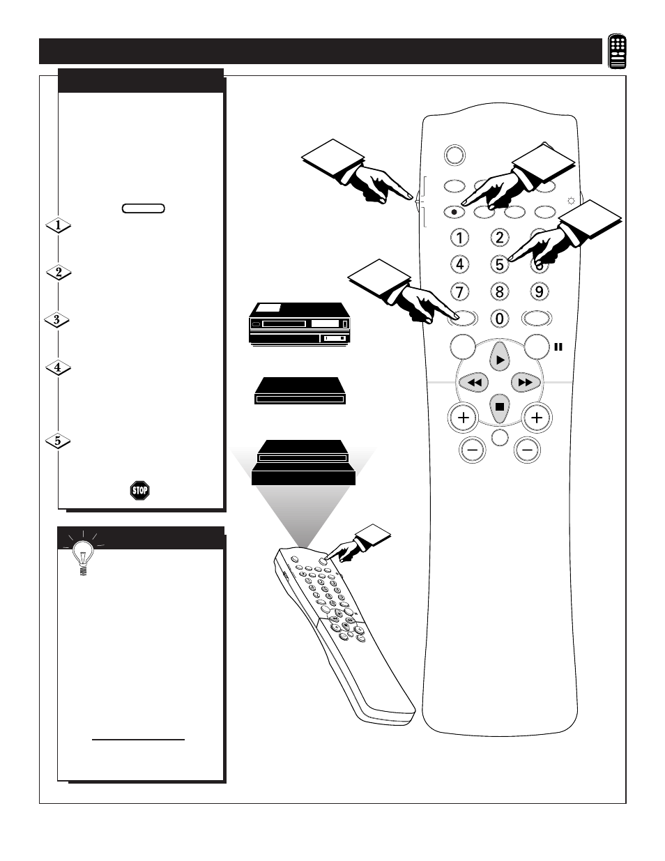 Etting the, Emote, Ontrol | Perate, Ccessory, Evices, Direct access method | Philips TS3659C1 User Manual | Page 37 / 48