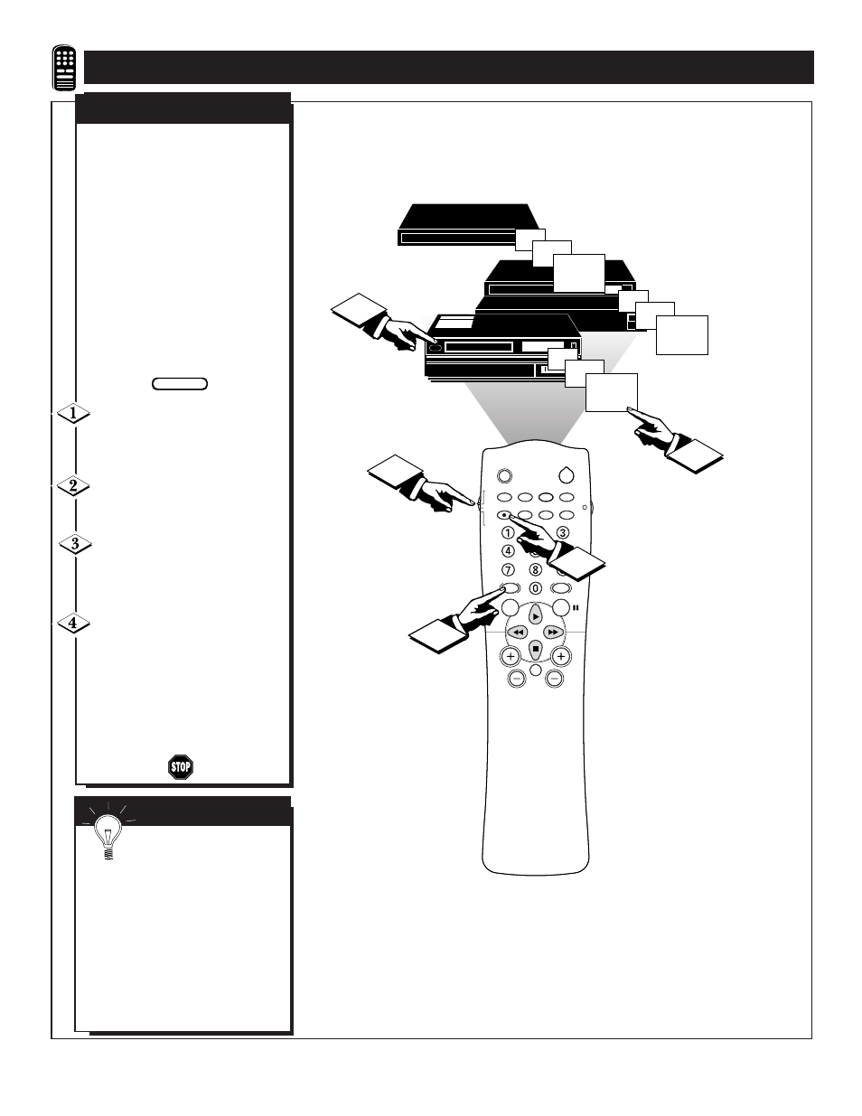 Etting the, Emote, Ontrol | Perate, Ccessory, Evices | Philips TS3659C1 User Manual | Page 38 / 48