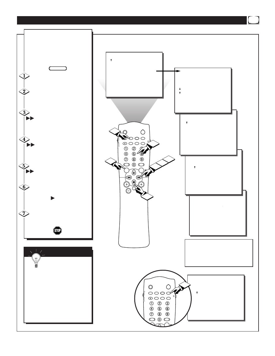 Etting the, Lock | Philips TS3659C1 User Manual | Page 7 / 48