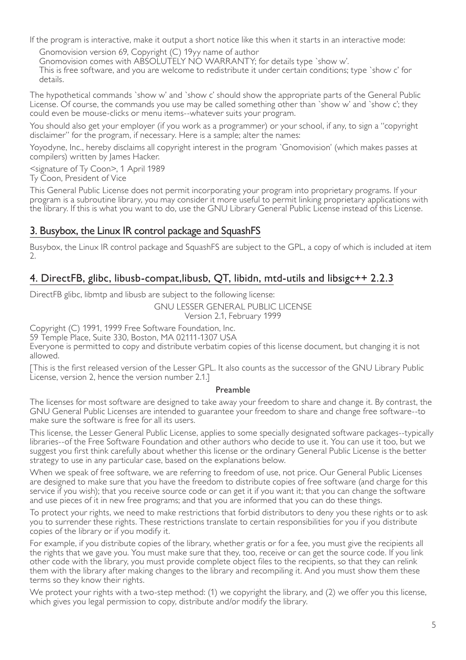 Busybox, the linux ir control package and squashfs | Philips BDP3406/F7 User Manual | Page 41 / 62