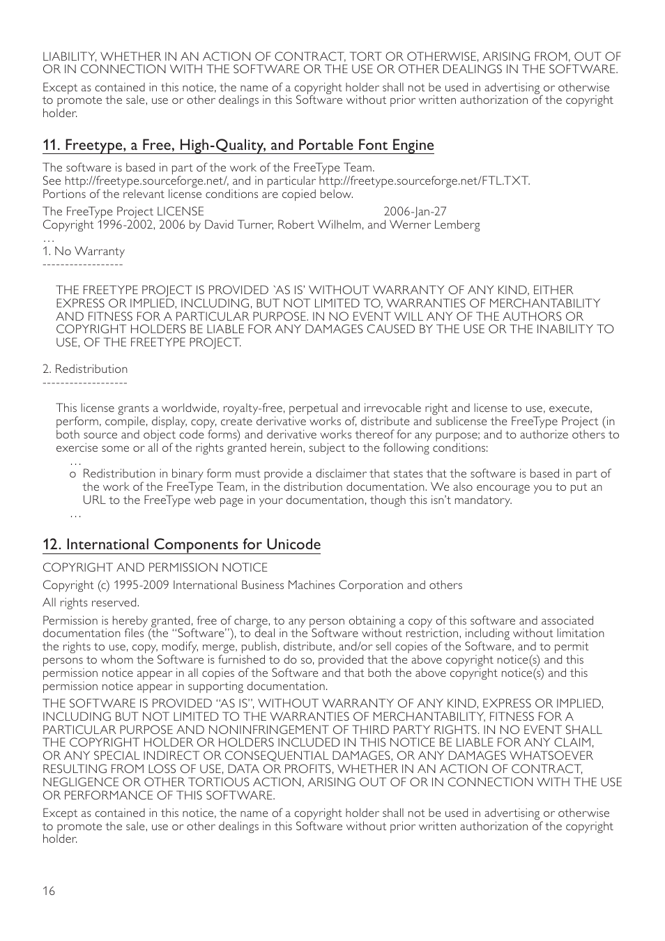 International components for unicode | Philips BDP3406/F7 User Manual | Page 52 / 62