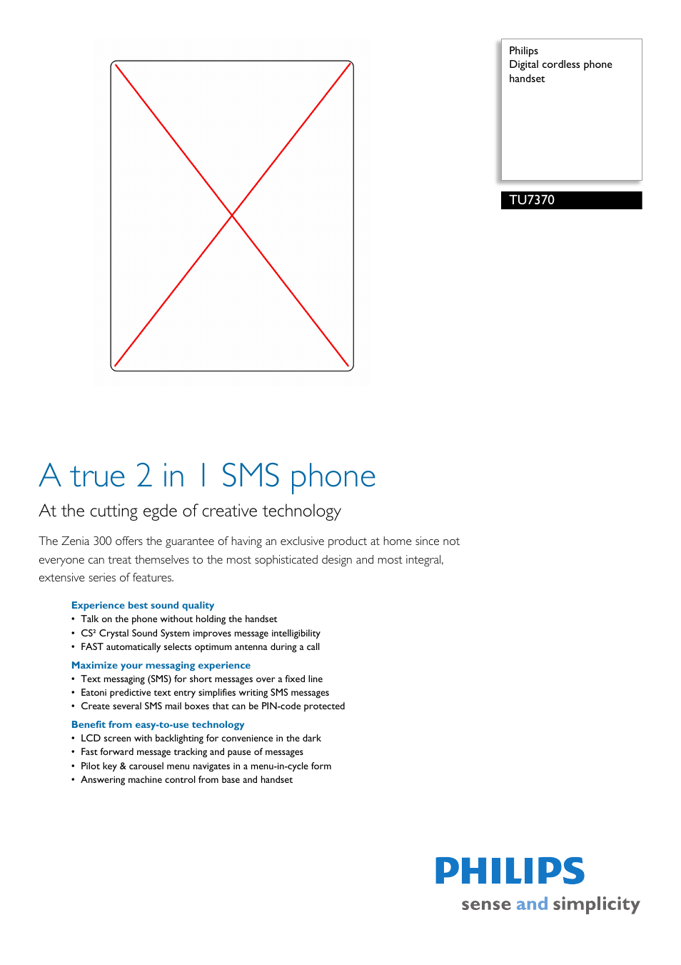 Philips SS211P User Manual | 2 pages