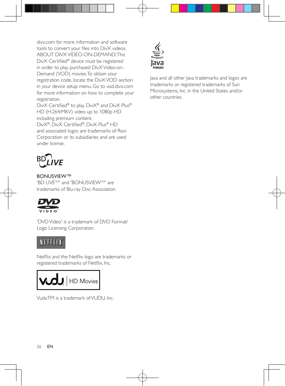 Philips BDP2985 User Manual | Page 26 / 29