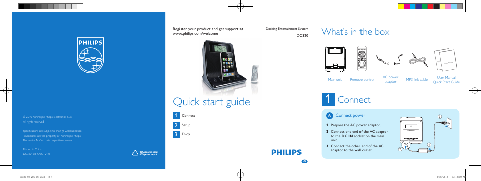 Philips DC320/98 User Manual | 2 pages