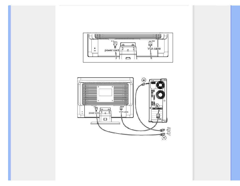 Conexión a su pc | Philips 170CW8 User Manual | Page 44 / 91