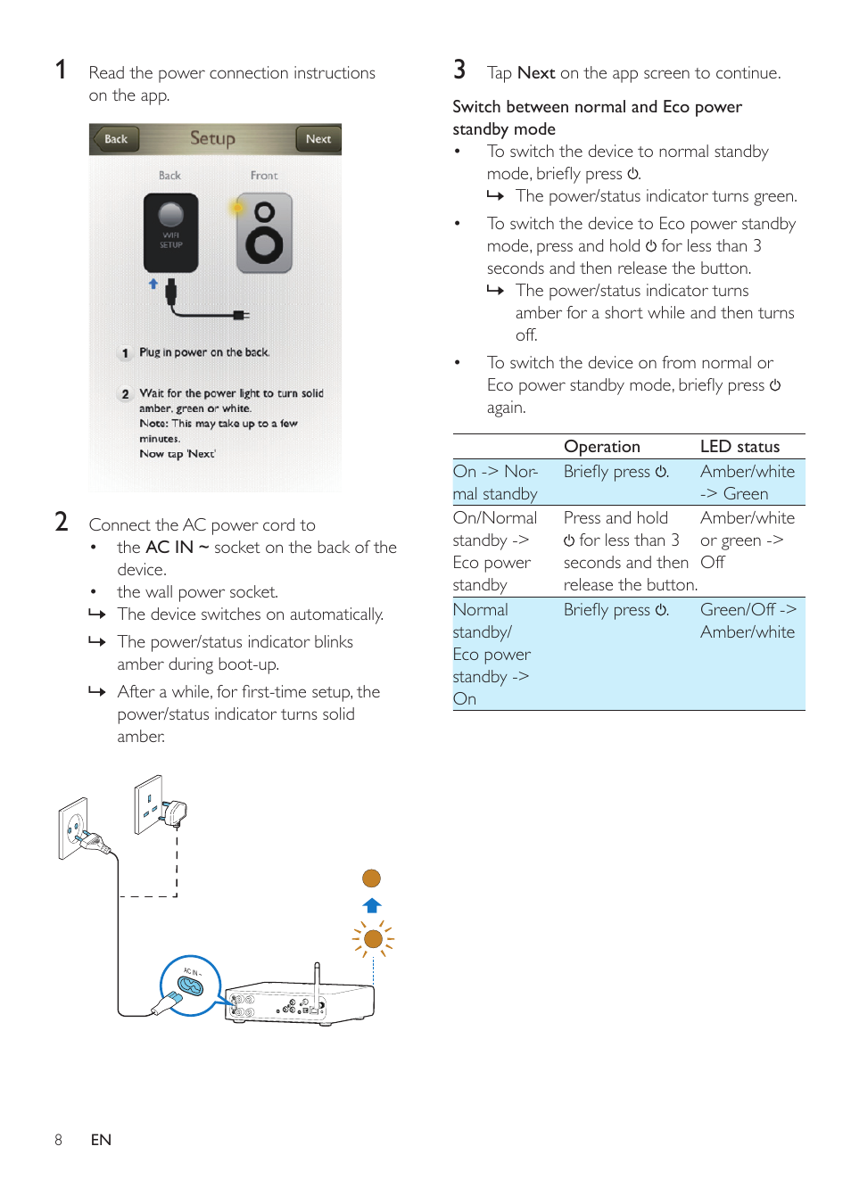 Philips AW2000 User Manual | Page 10 / 32