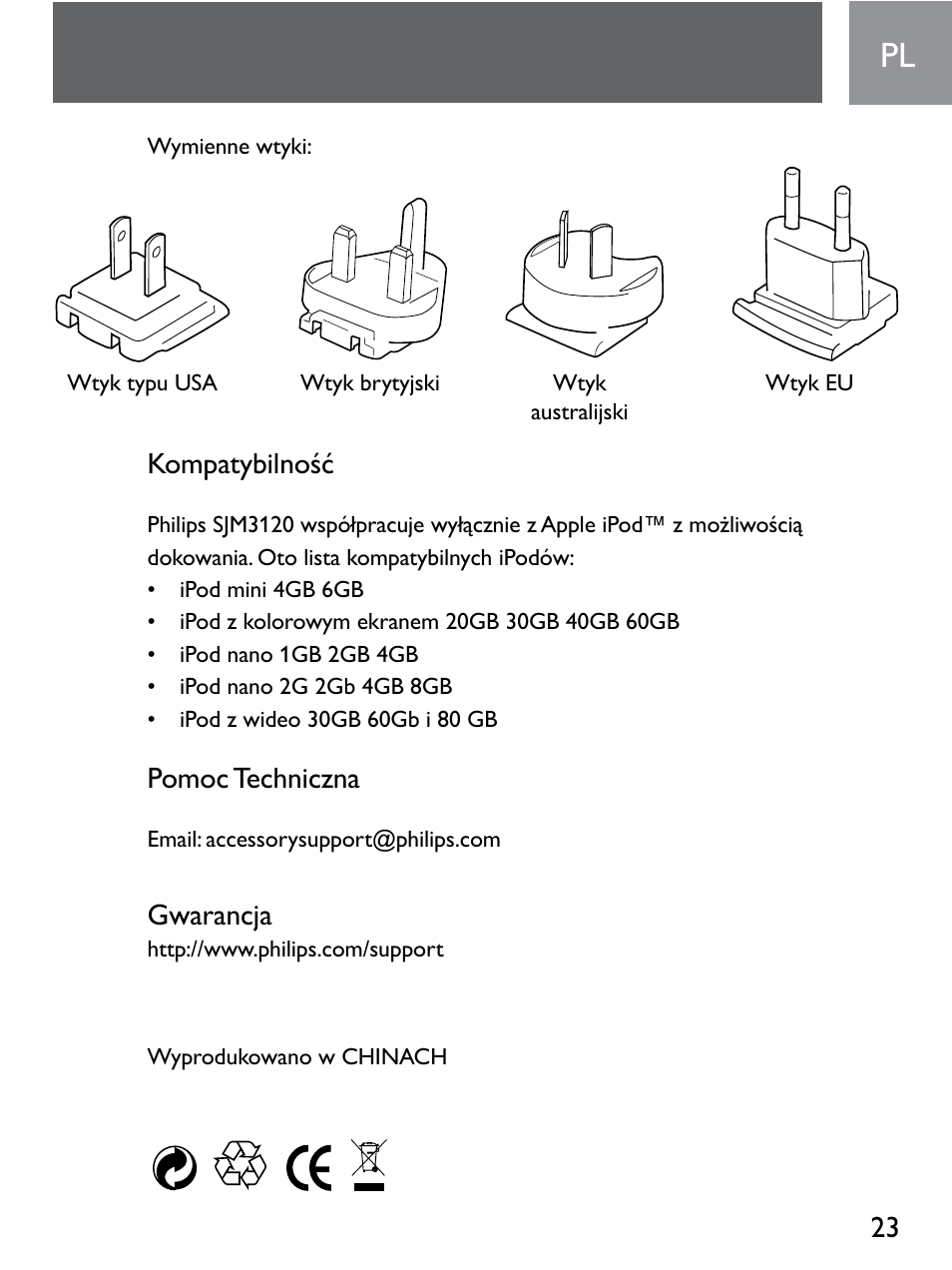 Philips SJM3120 User Manual | Page 23 / 32