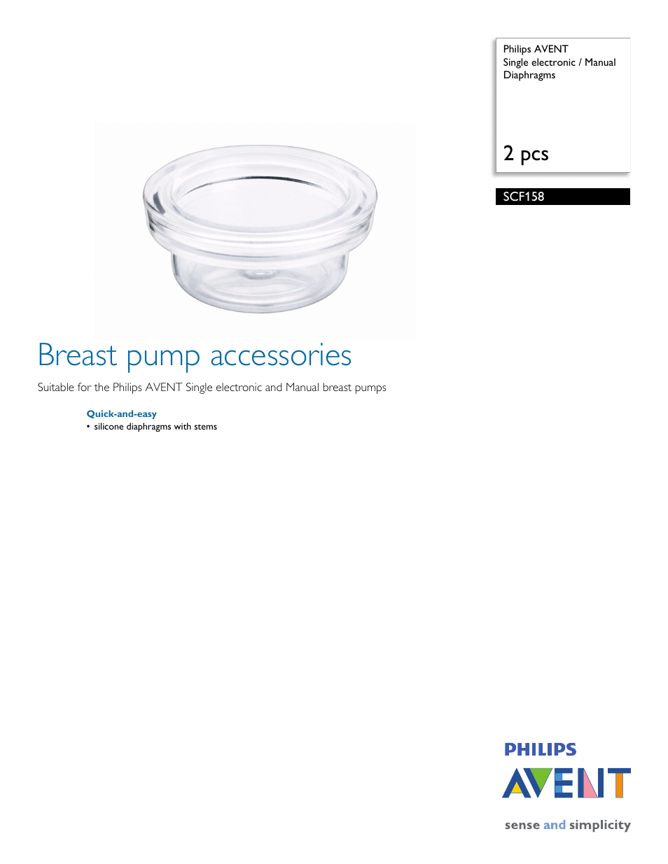 Philips SCF158 User Manual | 2 pages