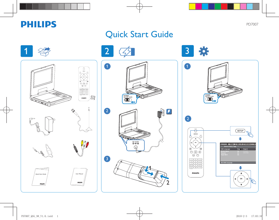 Philips PD7007/98 User Manual | 2 pages