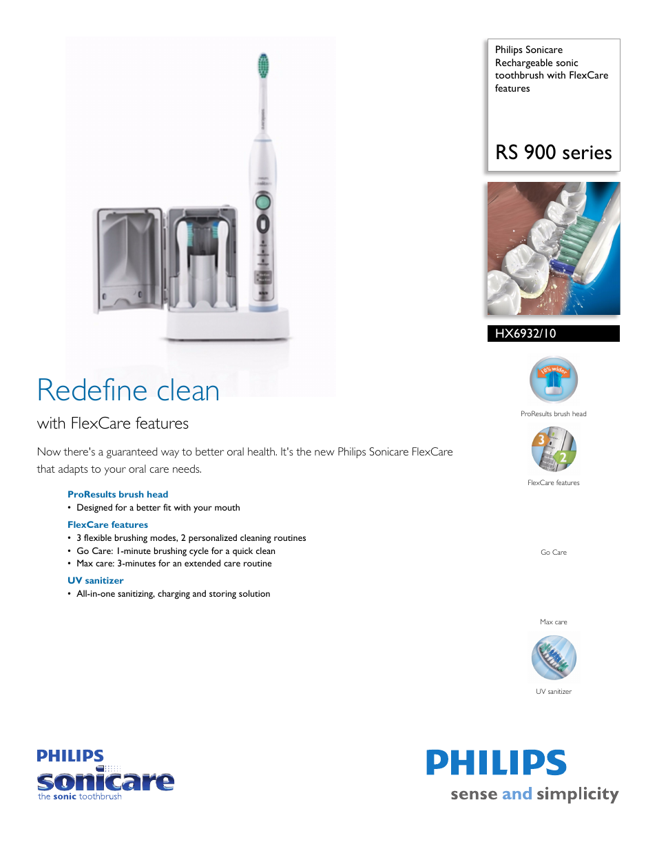 Philips Sonicare HX6932/10 User Manual | 2 pages