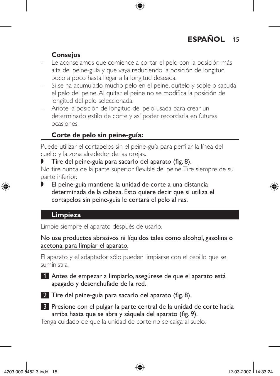 Philips QC5050 User Manual | Page 15 / 36