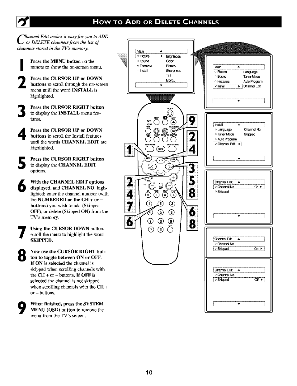 Philips TV DVD Combo User Manual | Page 10 / 62
